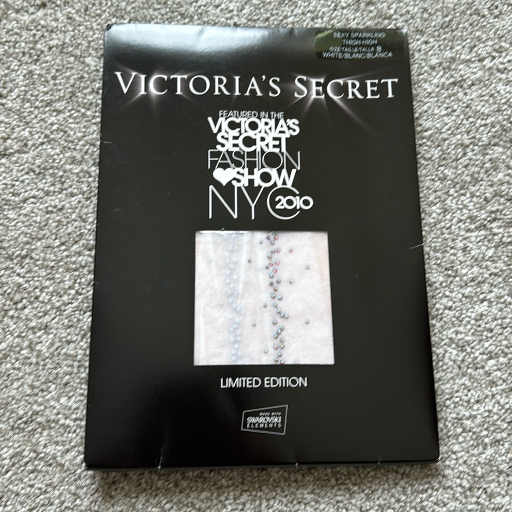 Victorias Secret Limited Edition Swarovski elements sparkling thigh high Size B